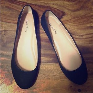 Sliver trim black flats